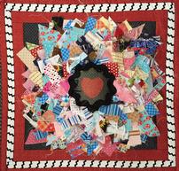 My Heart Beats with the Many Scraps of a Lifetime of Quilting